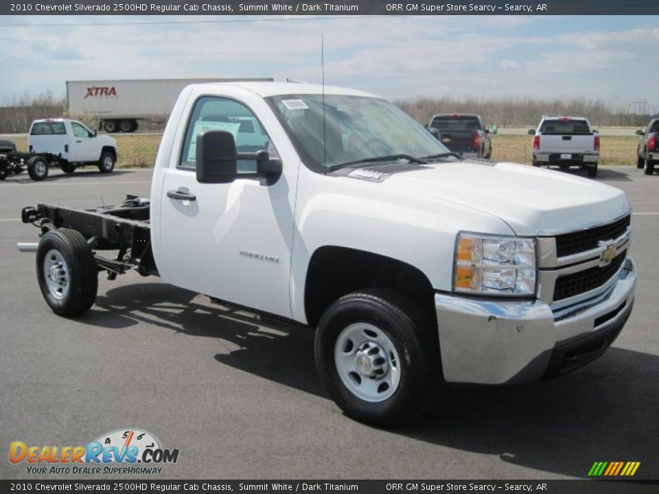 2010 Chevrolet Silverado 2500HD Regular Cab Chassis Summit White / Dark Titanium Photo #3