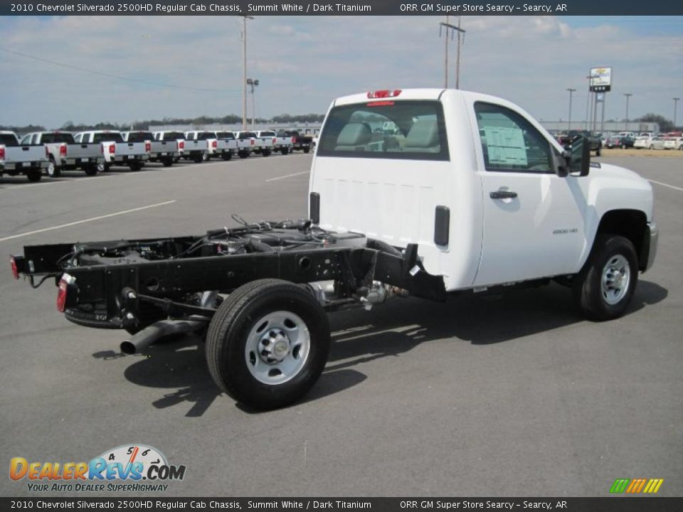 2010 Chevrolet Silverado 2500HD Regular Cab Chassis Summit White / Dark Titanium Photo #4