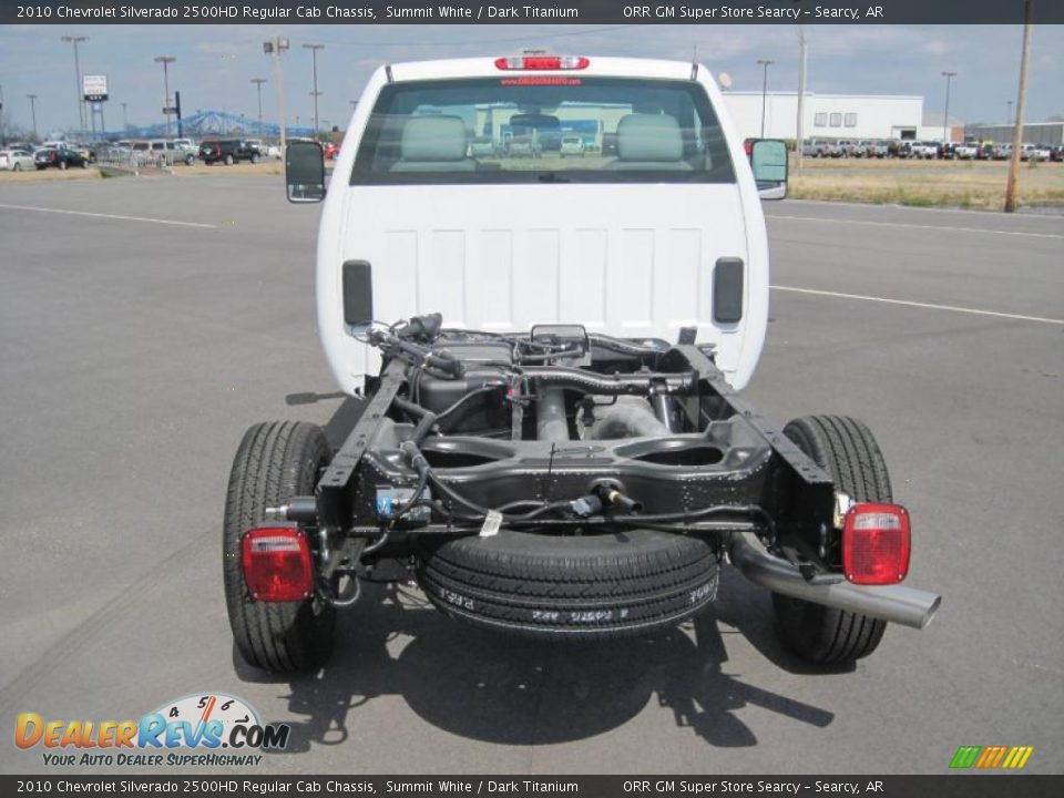2010 Chevrolet Silverado 2500HD Regular Cab Chassis Summit White / Dark Titanium Photo #5