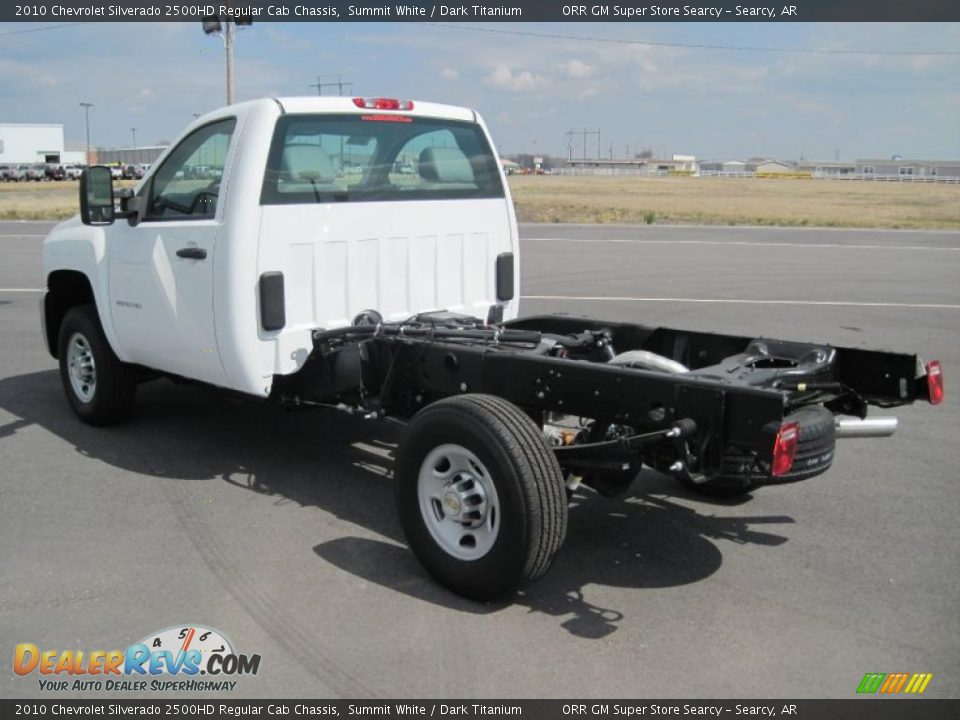 2010 Chevrolet Silverado 2500HD Regular Cab Chassis Summit White / Dark Titanium Photo #6