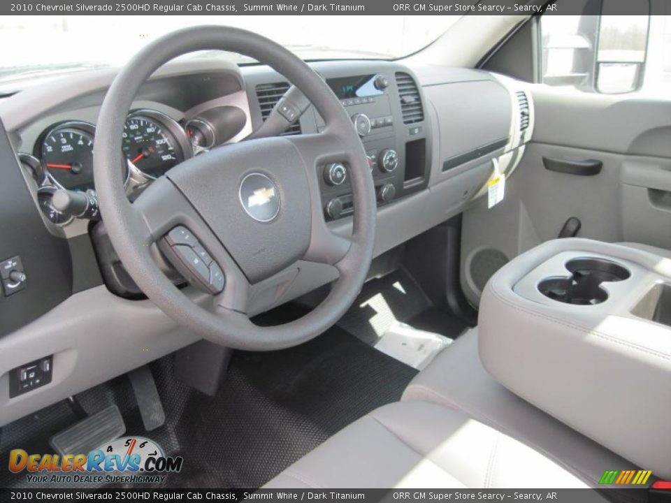 2010 Chevrolet Silverado 2500HD Regular Cab Chassis Summit White / Dark Titanium Photo #7