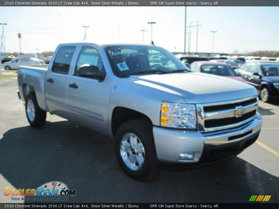 2010 Chevrolet Silverado 1500 LT Crew Cab 4x4 Sheer Silver Metallic / Ebony Photo #2