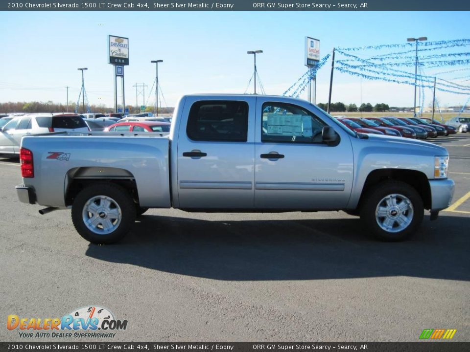 2010 Chevrolet Silverado 1500 LT Crew Cab 4x4 Sheer Silver Metallic / Ebony Photo #4