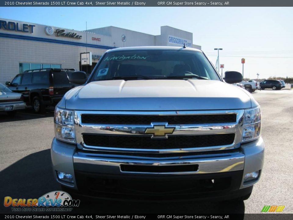 2010 Chevrolet Silverado 1500 LT Crew Cab 4x4 Sheer Silver Metallic / Ebony Photo #5