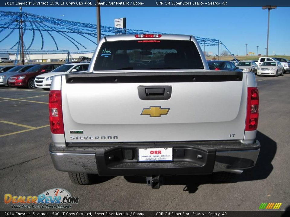 2010 Chevrolet Silverado 1500 LT Crew Cab 4x4 Sheer Silver Metallic / Ebony Photo #6