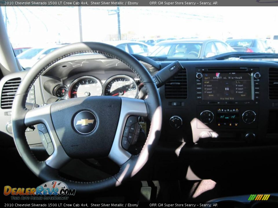 2010 Chevrolet Silverado 1500 LT Crew Cab 4x4 Sheer Silver Metallic / Ebony Photo #8