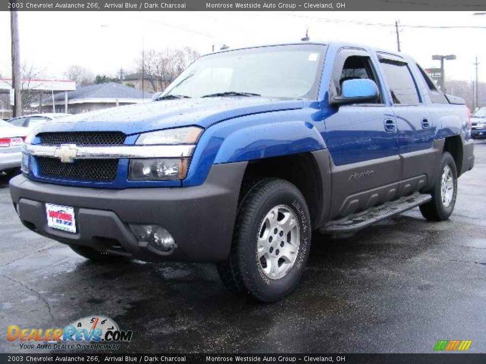 2003 Chevrolet Avalanche Z66 Arrival Blue / Dark Charcoal Photo #1