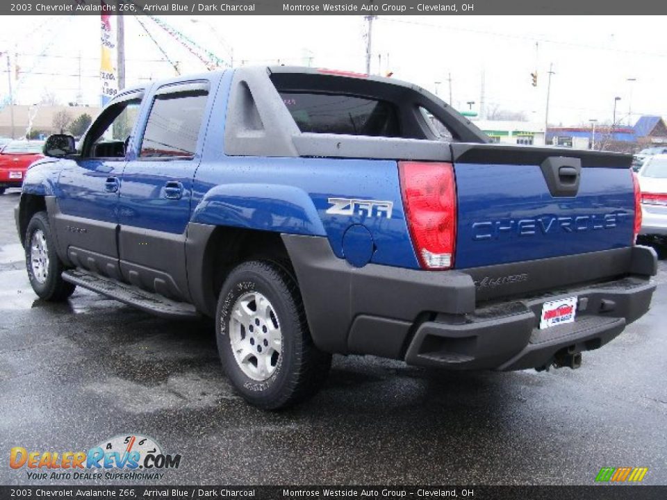 2003 Chevrolet Avalanche Z66 Arrival Blue / Dark Charcoal Photo #3