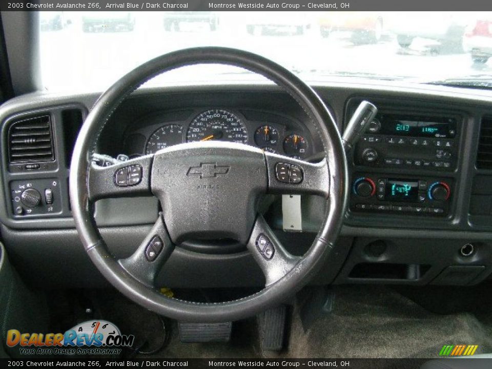 2003 Chevrolet Avalanche Z66 Arrival Blue / Dark Charcoal Photo #15