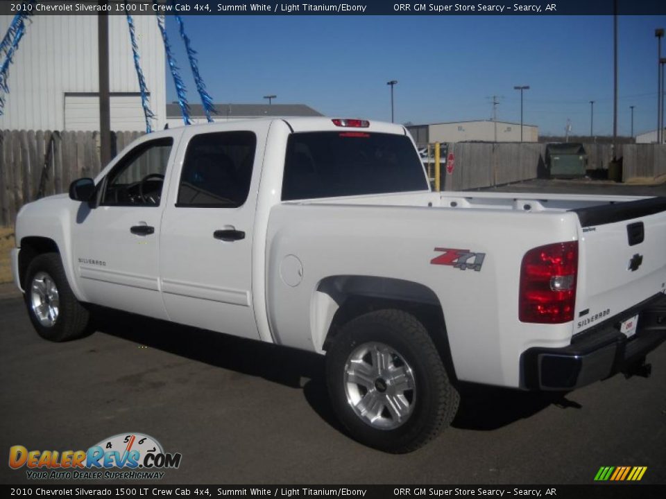 2010 Chevrolet Silverado 1500 LT Crew Cab 4x4 Summit White / Light Titanium/Ebony Photo #2