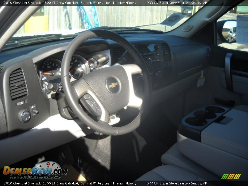 2010 Chevrolet Silverado 1500 LT Crew Cab 4x4 Summit White / Light Titanium/Ebony Photo #7