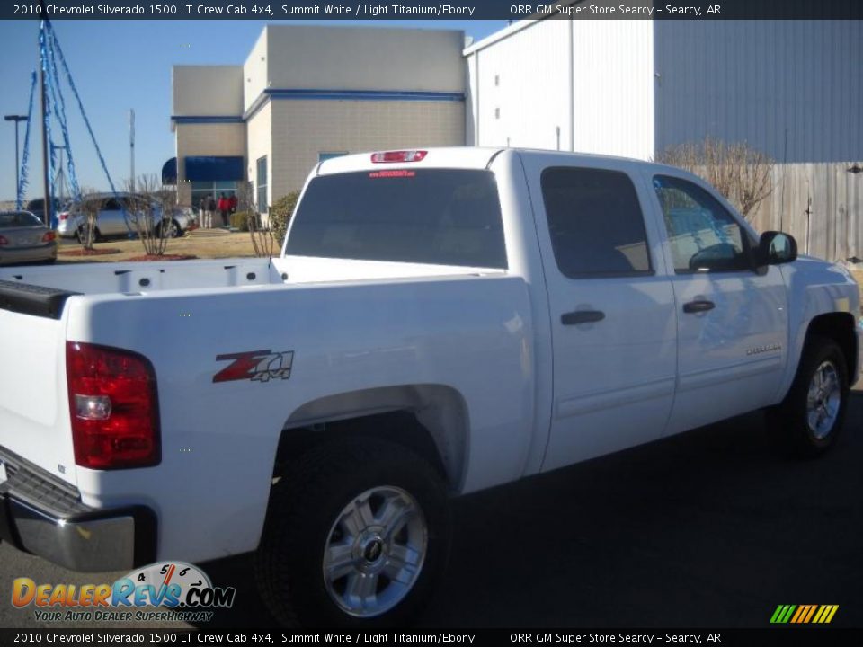 2010 Chevrolet Silverado 1500 LT Crew Cab 4x4 Summit White / Light Titanium/Ebony Photo #9