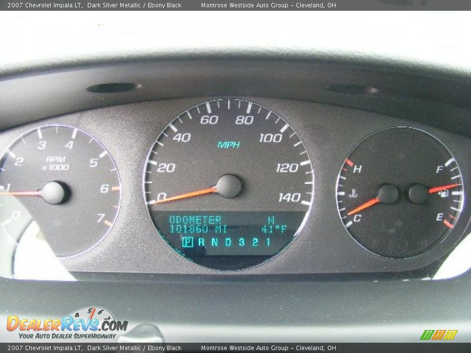2007 Chevrolet Impala LT Dark Silver Metallic / Ebony Black Photo #17