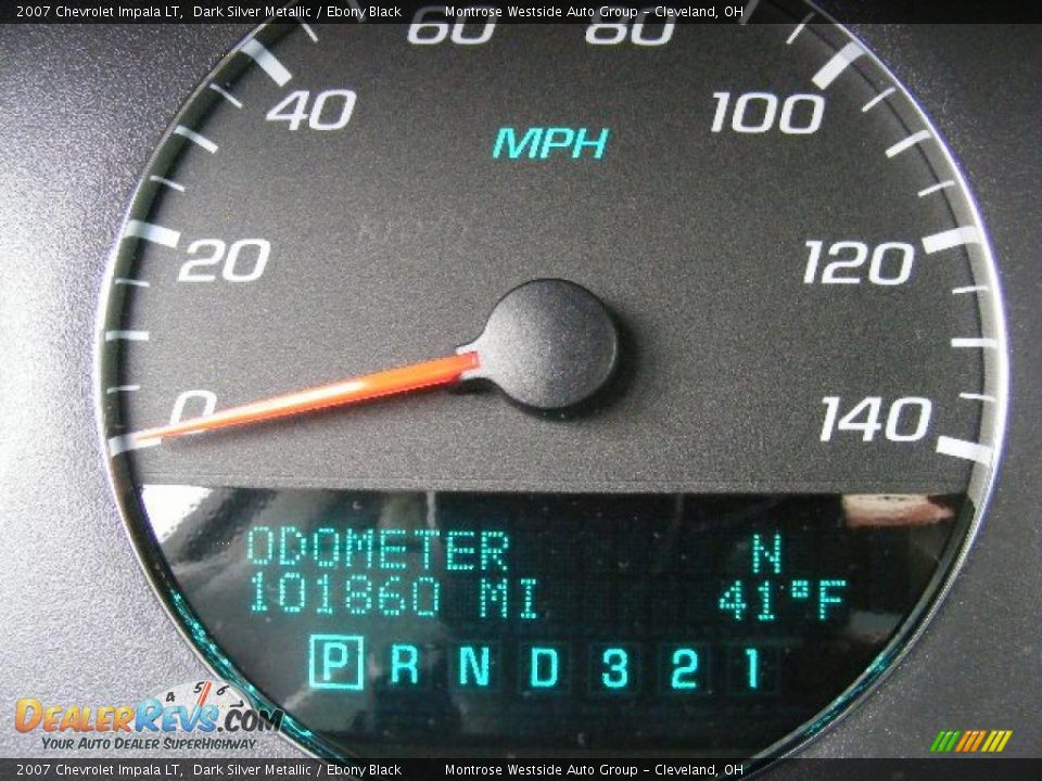 2007 Chevrolet Impala LT Dark Silver Metallic / Ebony Black Photo #18
