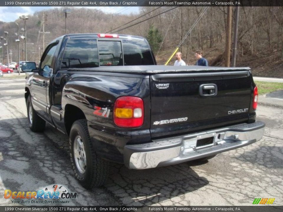 1999 Chevrolet Silverado 1500 Z71 Regular Cab 4x4 Onyx Black / Graphite Photo #4