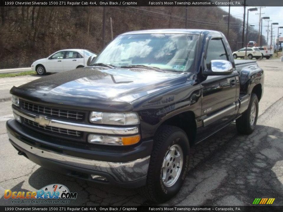 1999 Chevrolet Silverado 1500 Z71 Regular Cab 4x4 Onyx Black / Graphite Photo #5