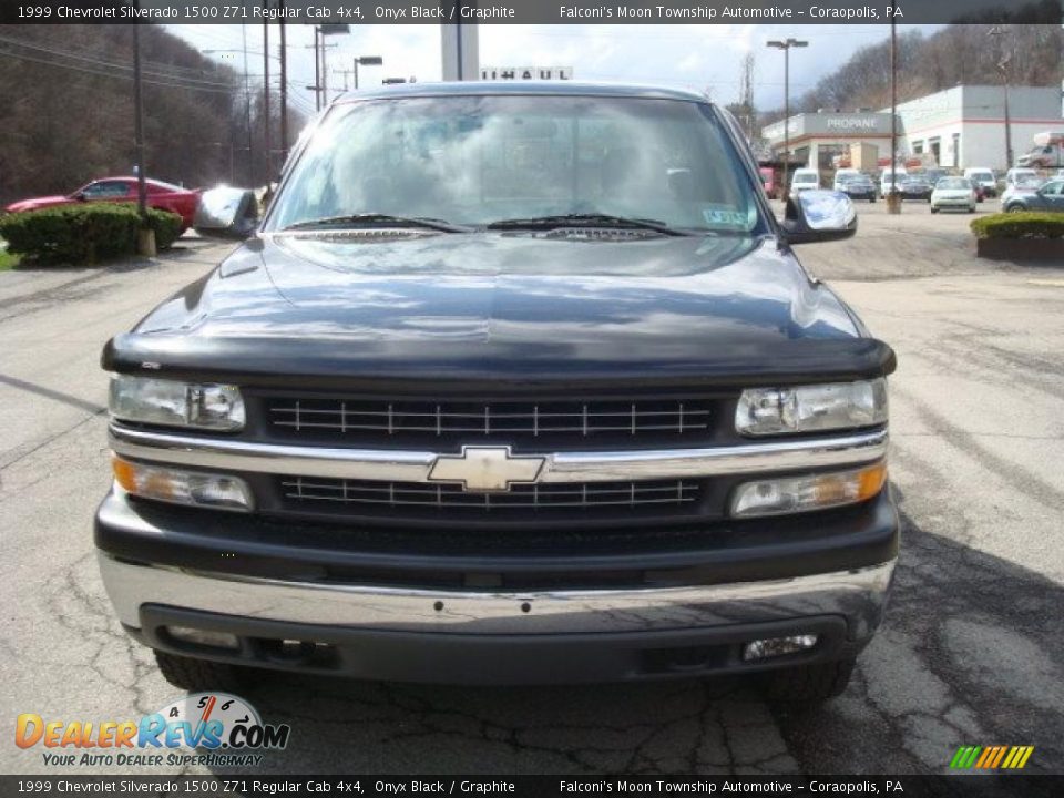 1999 Chevrolet Silverado 1500 Z71 Regular Cab 4x4 Onyx Black / Graphite Photo #6