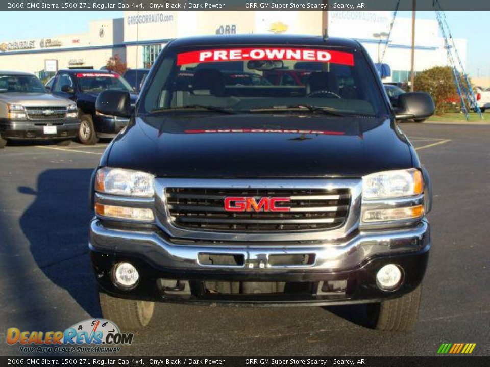 2006 GMC Sierra 1500 Z71 Regular Cab 4x4 Onyx Black / Dark Pewter Photo #2