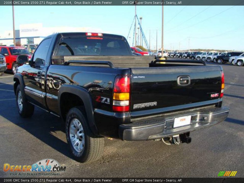 2006 GMC Sierra 1500 Z71 Regular Cab 4x4 Onyx Black / Dark Pewter Photo #4