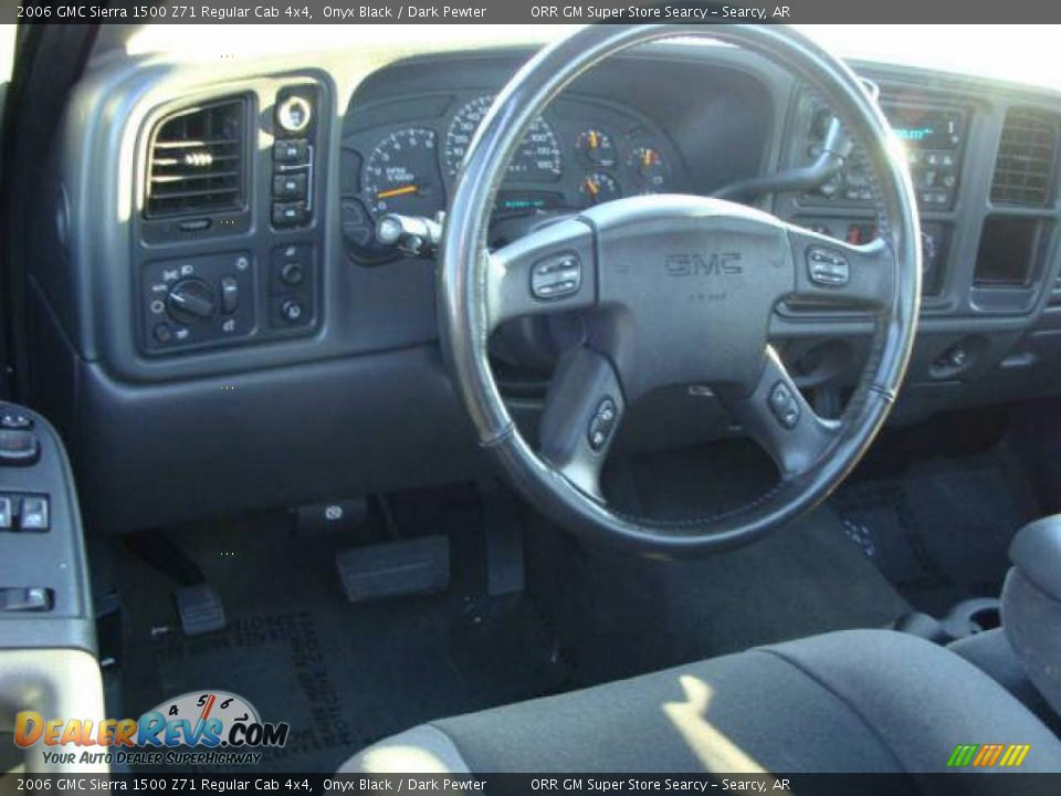 2006 GMC Sierra 1500 Z71 Regular Cab 4x4 Onyx Black / Dark Pewter Photo #5