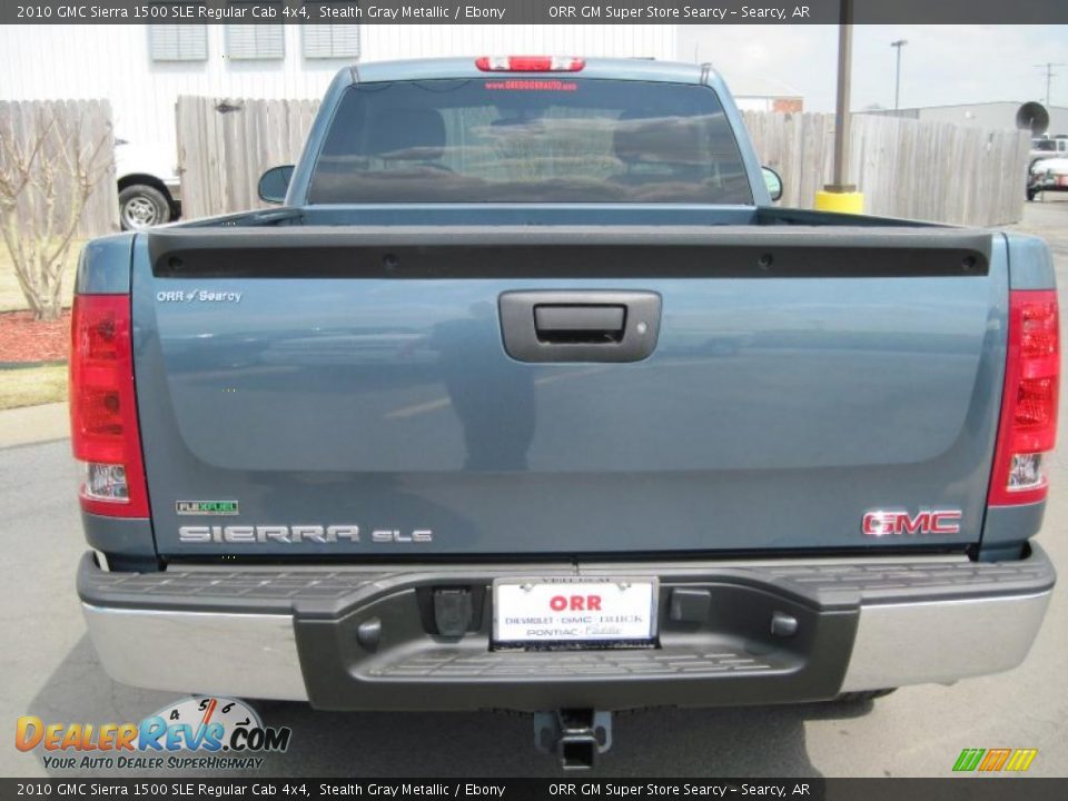 2010 GMC Sierra 1500 SLE Regular Cab 4x4 Stealth Gray Metallic / Ebony Photo #5