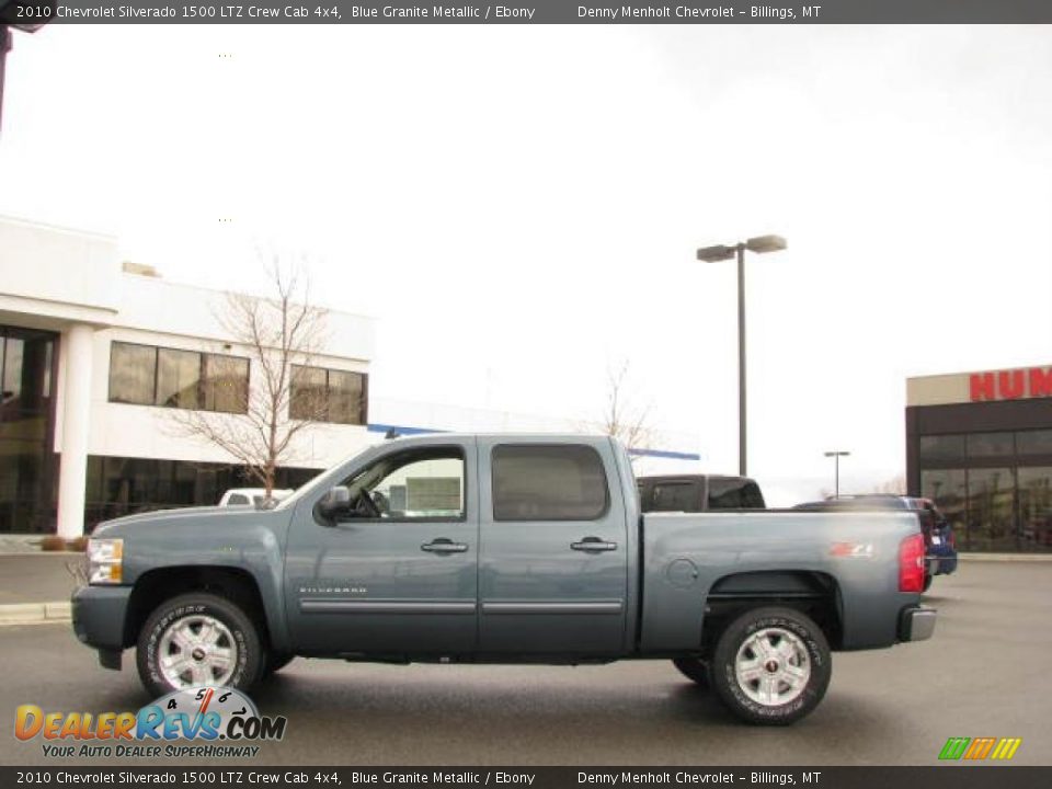 2010 Chevrolet Silverado 1500 LTZ Crew Cab 4x4 Blue Granite Metallic / Ebony Photo #1