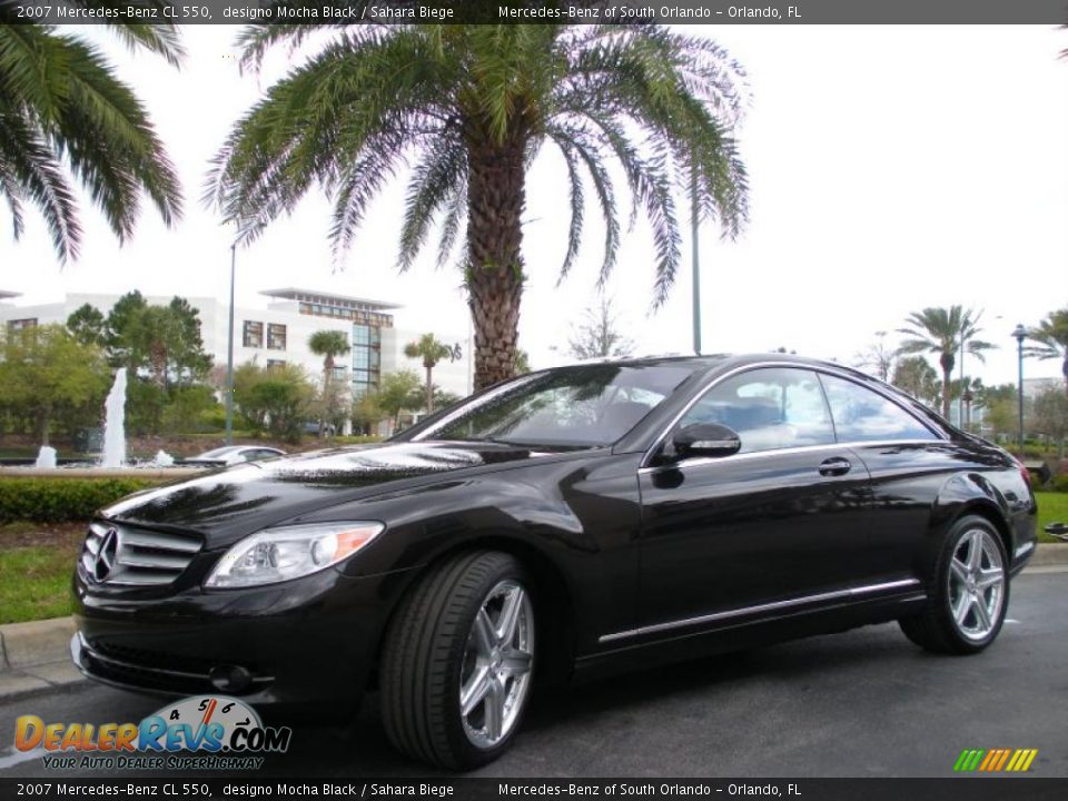 2007 Mercedes-Benz CL 550 designo Mocha Black / Sahara Biege Photo #2
