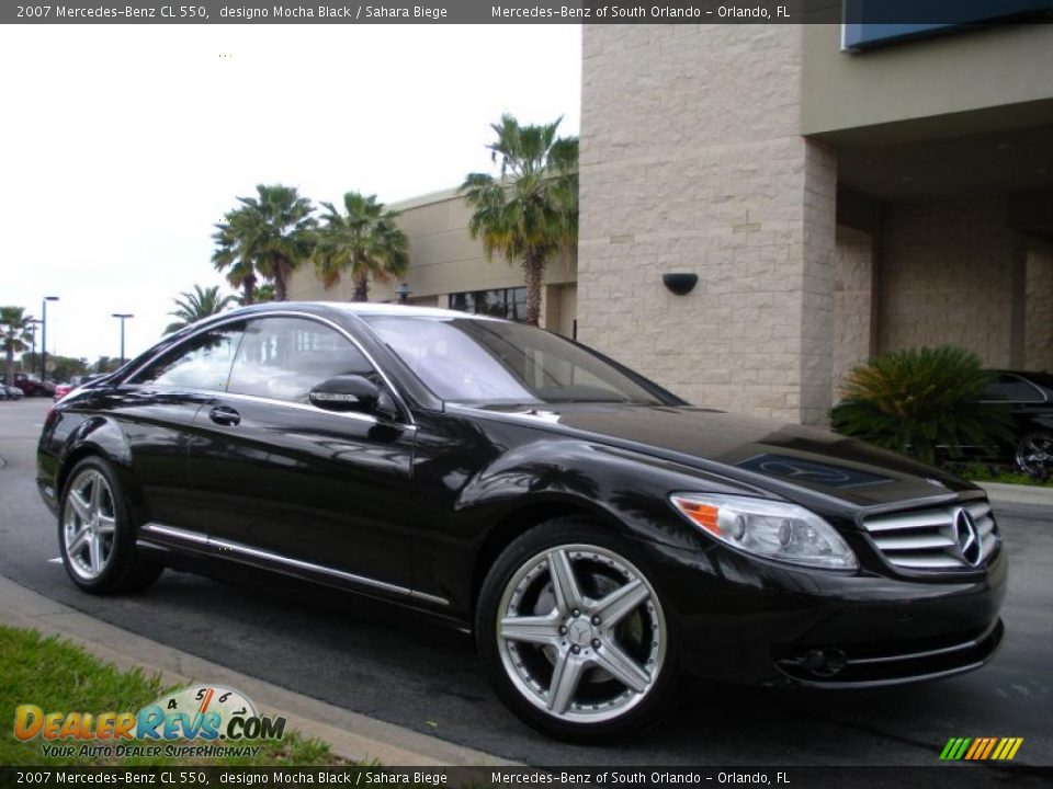 2007 Mercedes-Benz CL 550 designo Mocha Black / Sahara Biege Photo #4