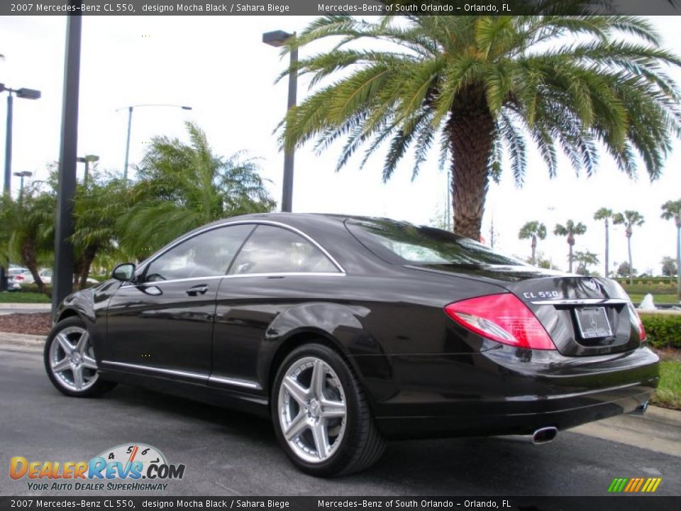 2007 Mercedes-Benz CL 550 designo Mocha Black / Sahara Biege Photo #8