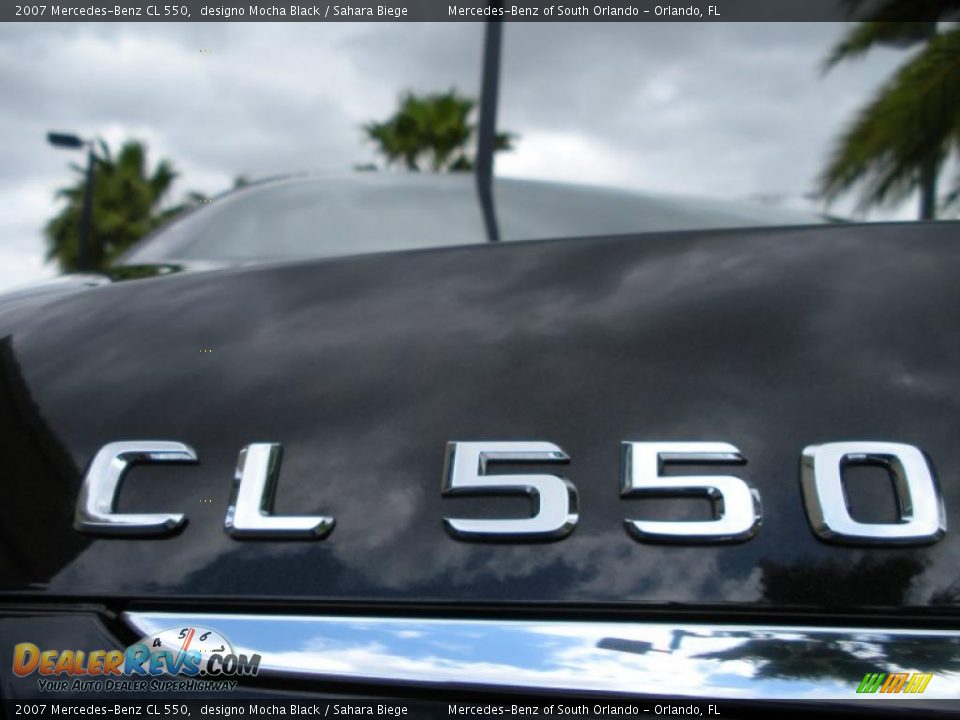 2007 Mercedes-Benz CL 550 designo Mocha Black / Sahara Biege Photo #9