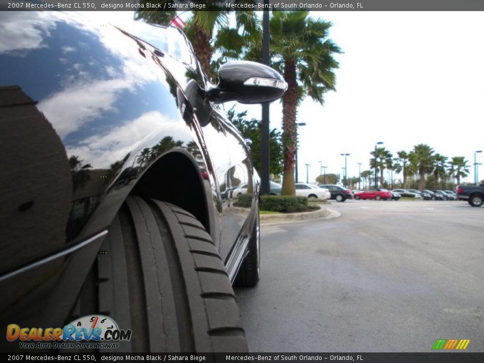 2007 Mercedes-Benz CL 550 designo Mocha Black / Sahara Biege Photo #10