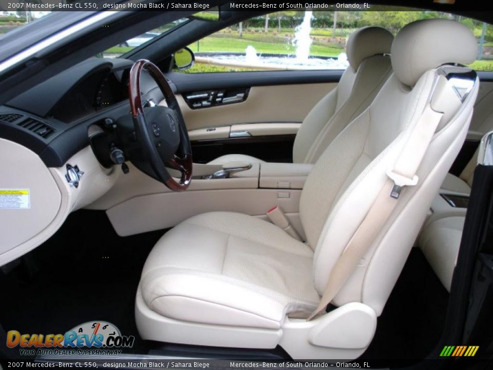 2007 Mercedes-Benz CL 550 designo Mocha Black / Sahara Biege Photo #11