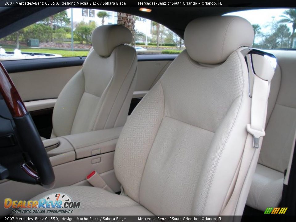 2007 Mercedes-Benz CL 550 designo Mocha Black / Sahara Biege Photo #12