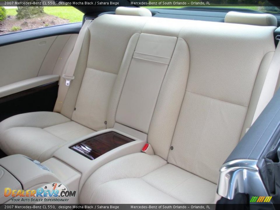 2007 Mercedes-Benz CL 550 designo Mocha Black / Sahara Biege Photo #13