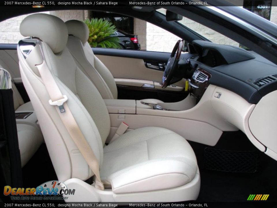 2007 Mercedes-Benz CL 550 designo Mocha Black / Sahara Biege Photo #14