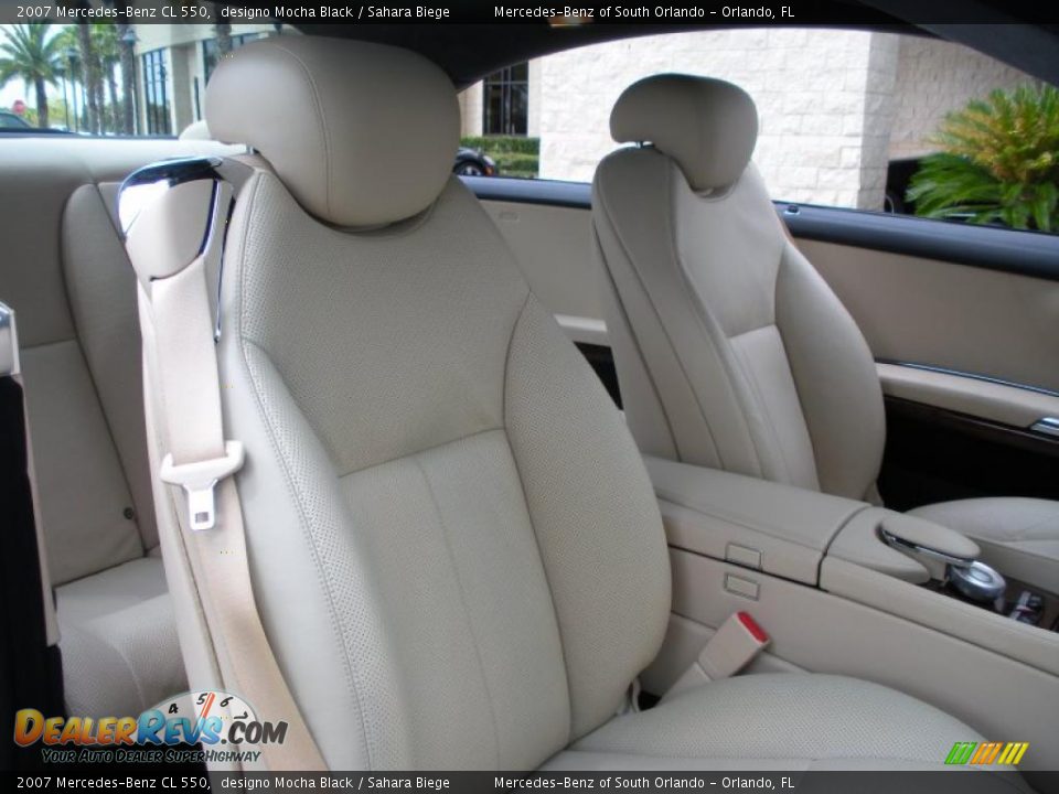 2007 Mercedes-Benz CL 550 designo Mocha Black / Sahara Biege Photo #15