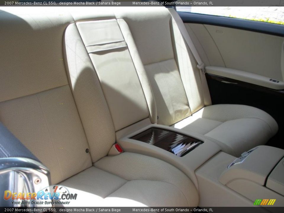 2007 Mercedes-Benz CL 550 designo Mocha Black / Sahara Biege Photo #16