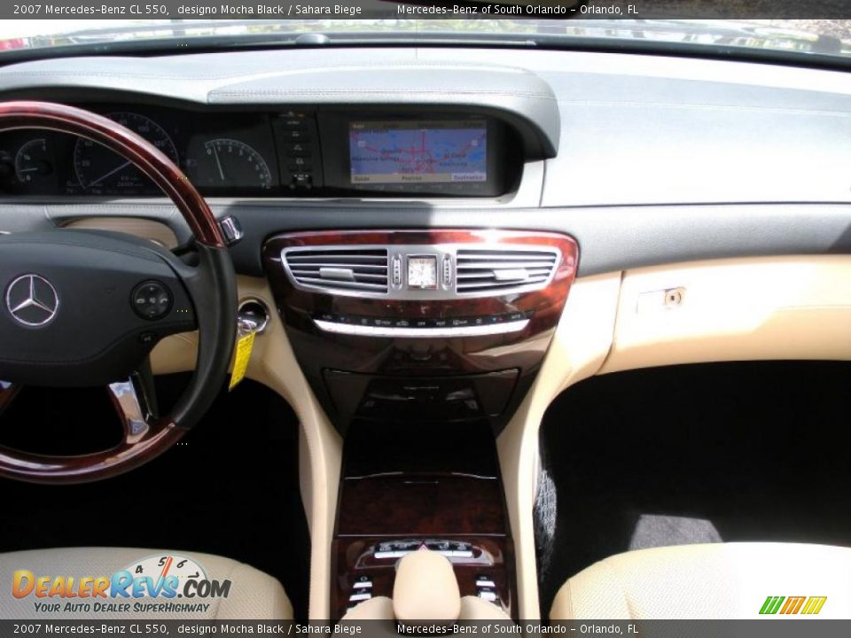 2007 Mercedes-Benz CL 550 designo Mocha Black / Sahara Biege Photo #17