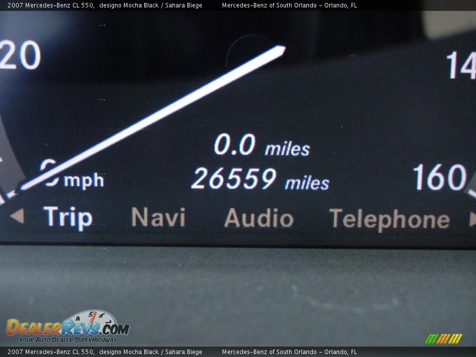 2007 Mercedes-Benz CL 550 designo Mocha Black / Sahara Biege Photo #21