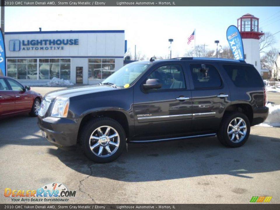 2010 GMC Yukon Denali AWD Storm Gray Metallic / Ebony Photo #2