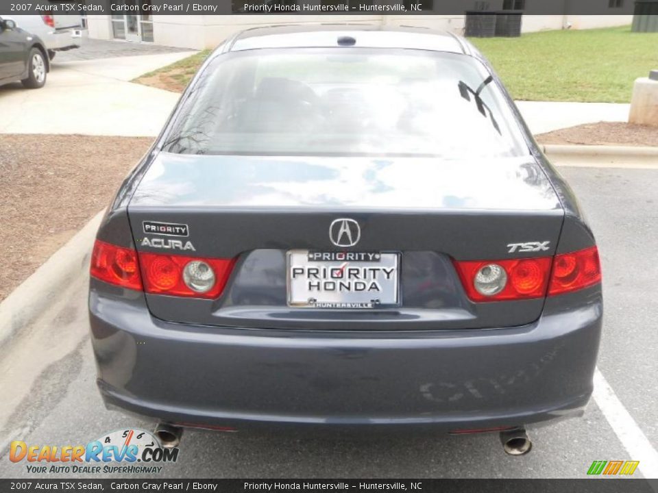 2007 Acura TSX Sedan Carbon Gray Pearl / Ebony Photo #3