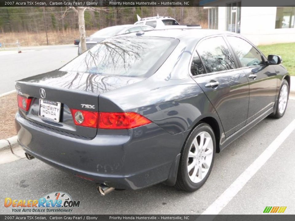 2007 Acura TSX Sedan Carbon Gray Pearl / Ebony Photo #4