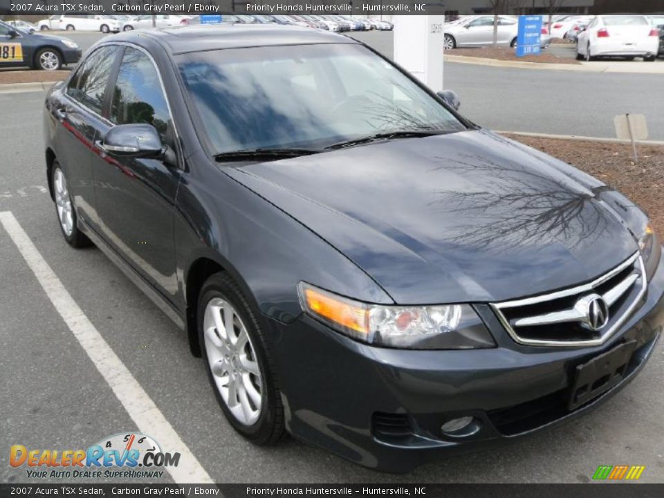 2007 Acura TSX Sedan Carbon Gray Pearl / Ebony Photo #5