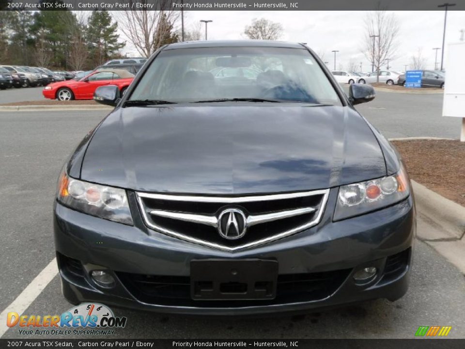2007 Acura TSX Sedan Carbon Gray Pearl / Ebony Photo #6