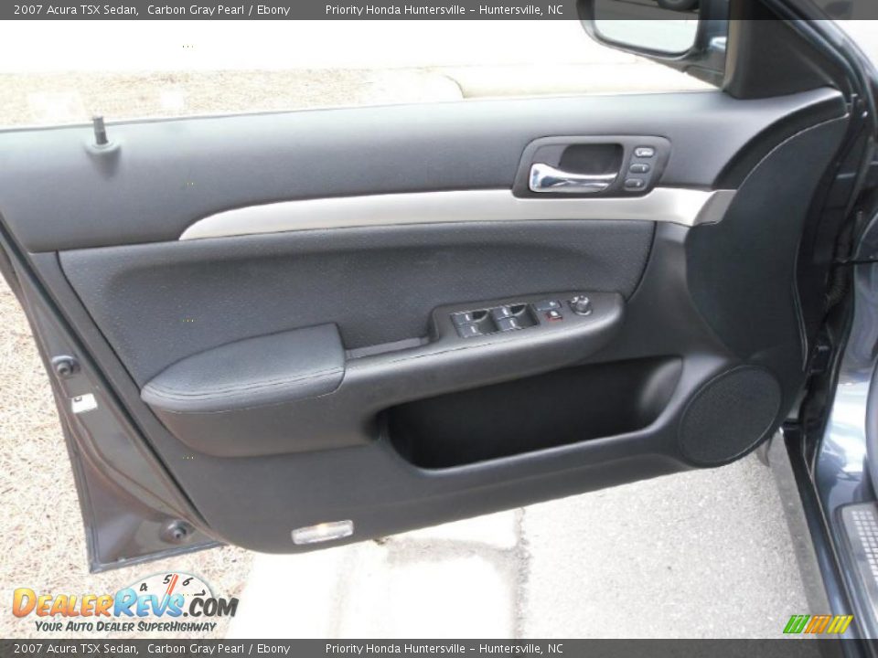 2007 Acura TSX Sedan Carbon Gray Pearl / Ebony Photo #7