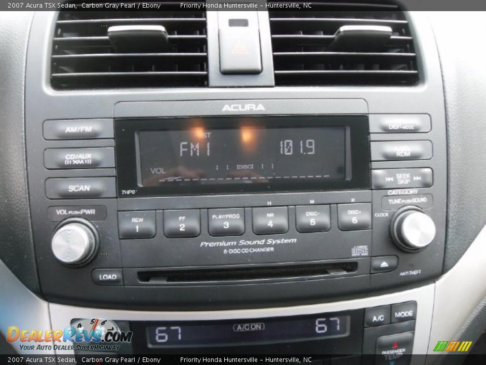 2007 Acura TSX Sedan Carbon Gray Pearl / Ebony Photo #14