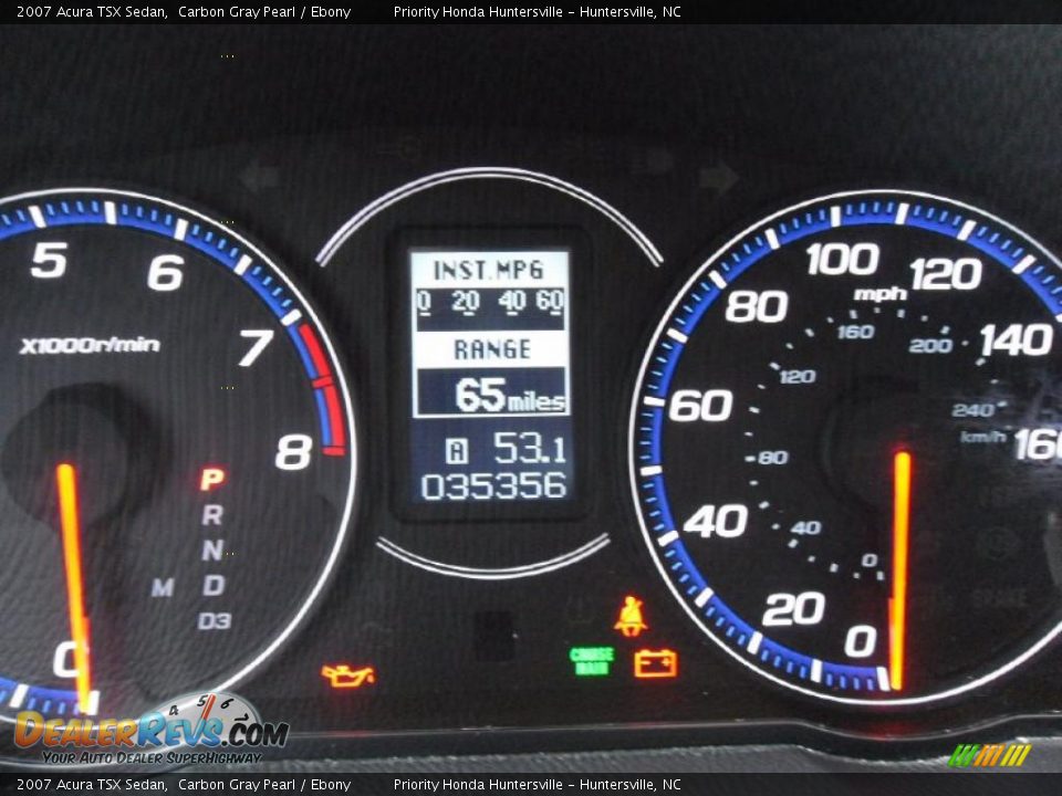 2007 Acura TSX Sedan Carbon Gray Pearl / Ebony Photo #15