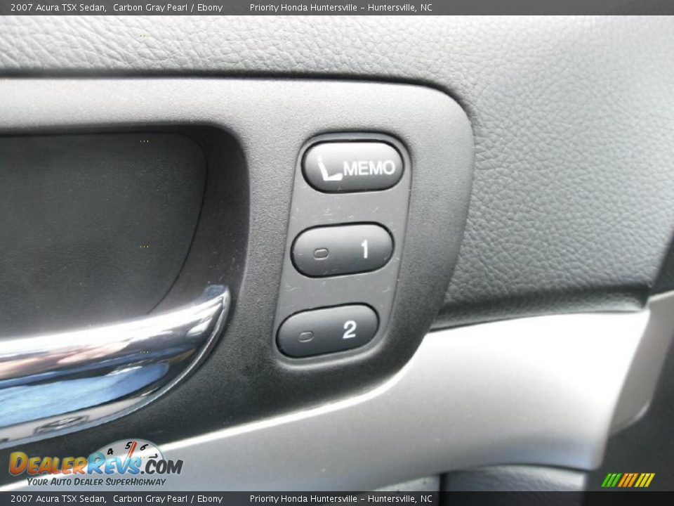 2007 Acura TSX Sedan Carbon Gray Pearl / Ebony Photo #16