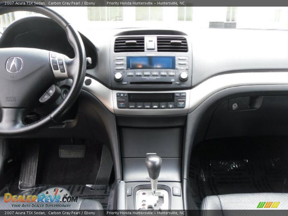 2007 Acura TSX Sedan Carbon Gray Pearl / Ebony Photo #19