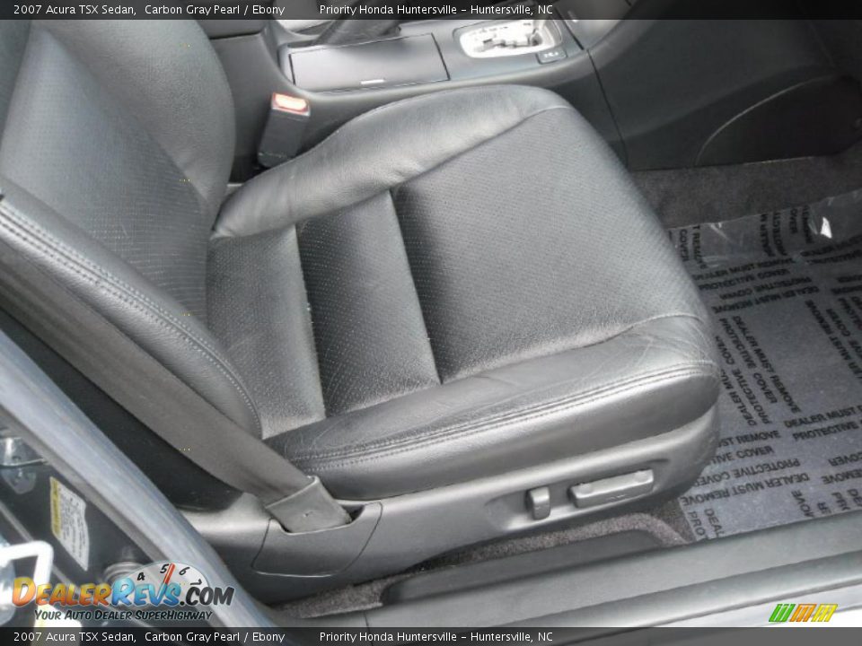 2007 Acura TSX Sedan Carbon Gray Pearl / Ebony Photo #22